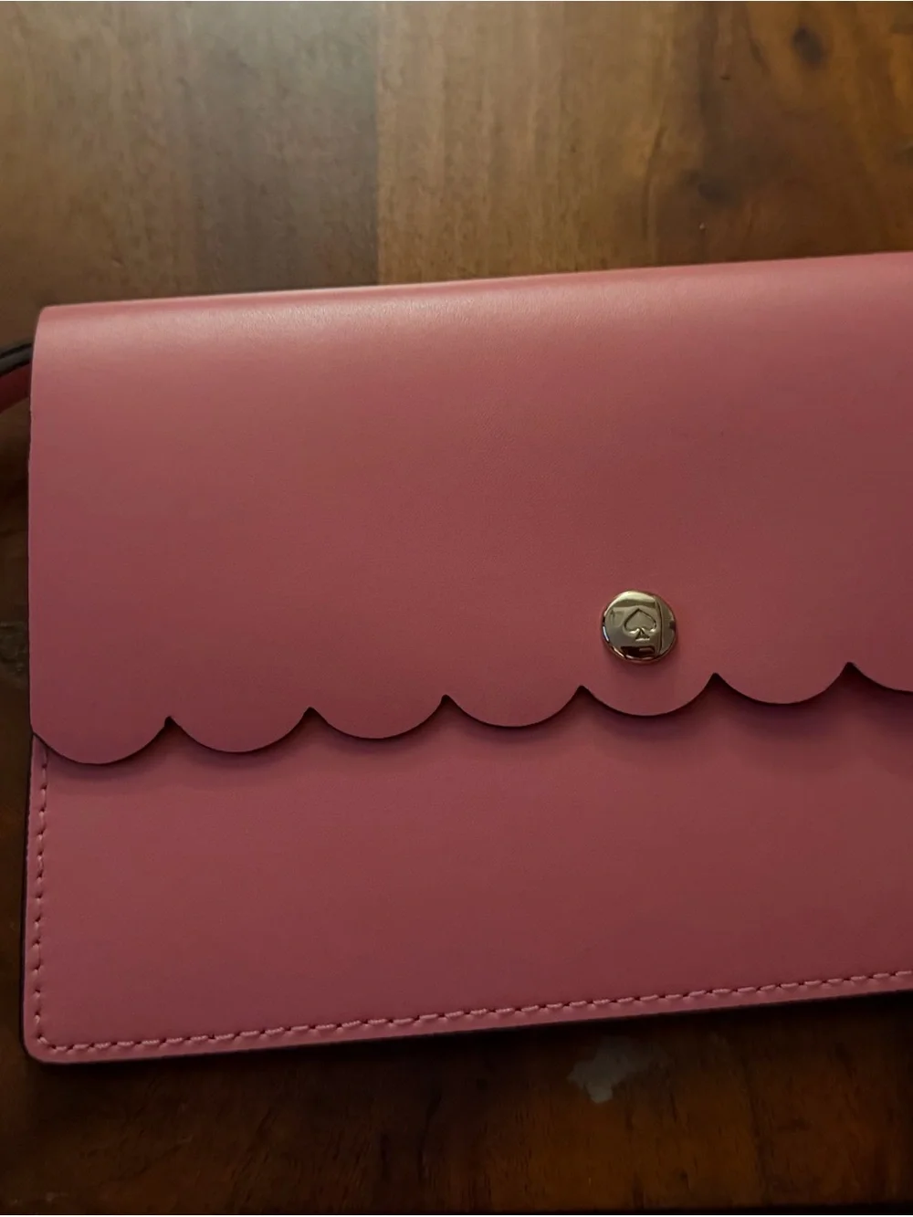 BRAND NWT KATE SPADE PINK SCALLOPED TOTE WITH MATCHING WALLET